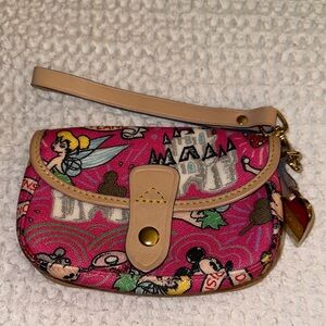 Disney Pink Patterned Wristlet